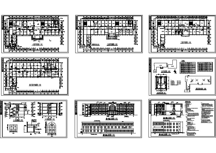 某地医院医技楼建筑施工图