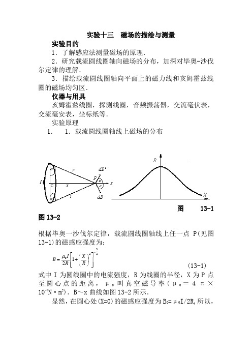 13磁场的描绘与测量