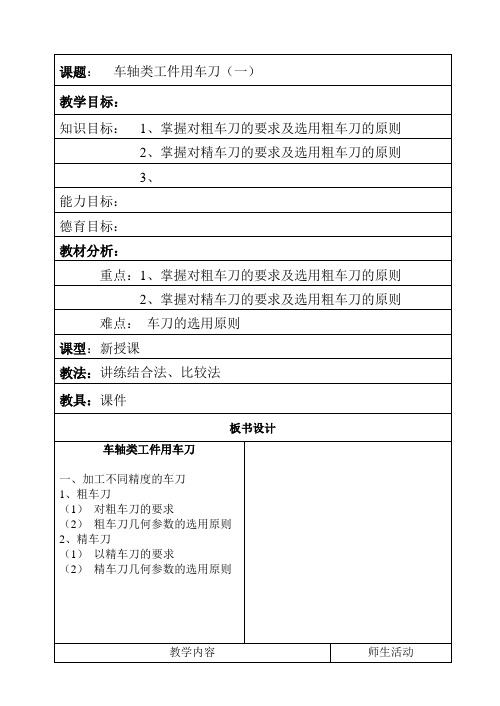 车轴类工件用车刀(一)‘