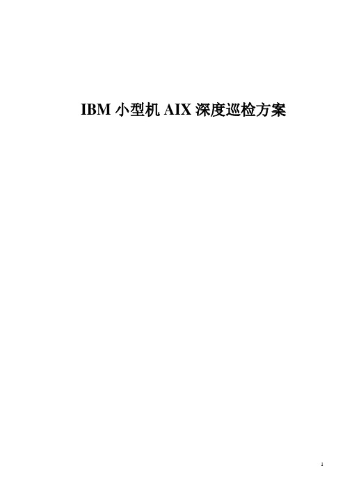 IBM小型机AIX深度巡检方案