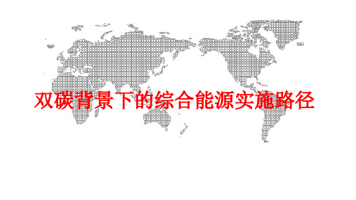 “碳达峰、碳中和”国家电网行动方案-双碳背景下的综合能源实施路径