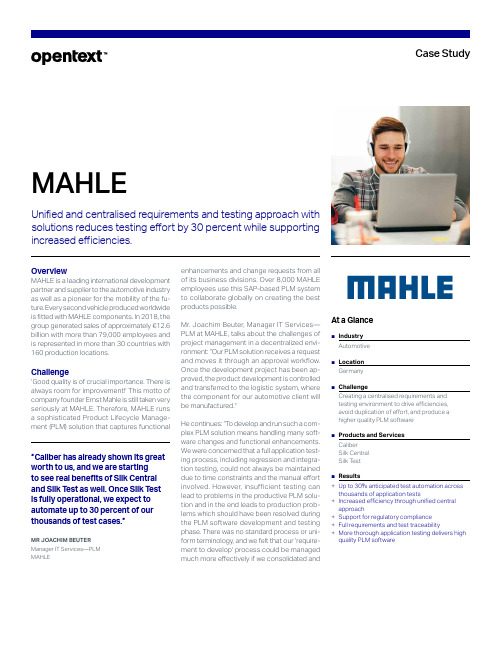 MAHLE PLM系统用户手册说明书