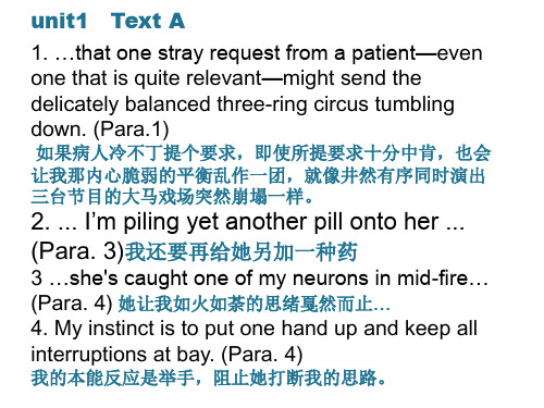 学术英语(医学)重点翻译