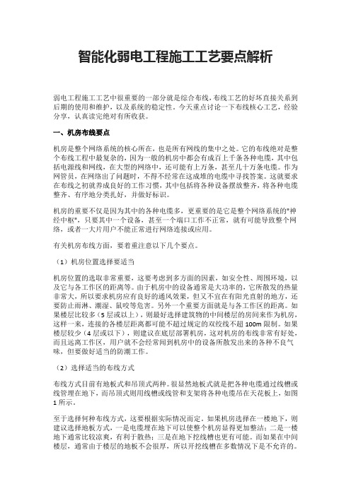智能化弱电工程施工工艺要点解析