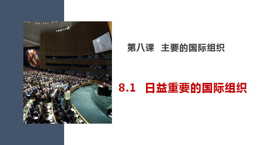 高中政治统编版选择性必修一8.1日益重要的国际组织(共37张ppt)