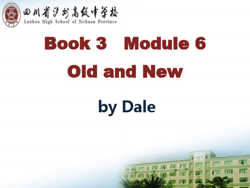 高中英语Module 6 Old and New优秀课件