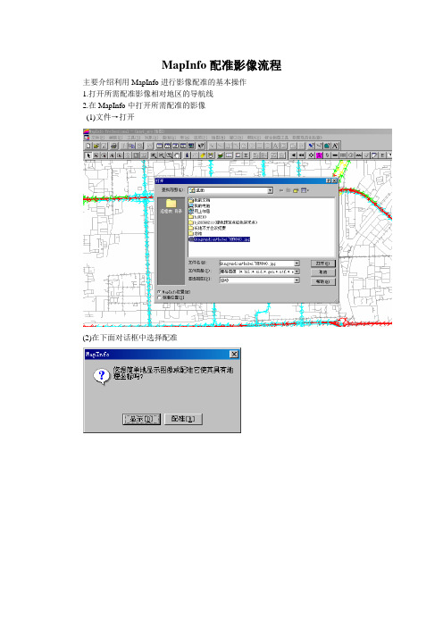 MapInfo配准影像流程