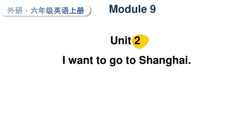 外研版(三起)英语六年级上册Module 9  Unit 2 课件