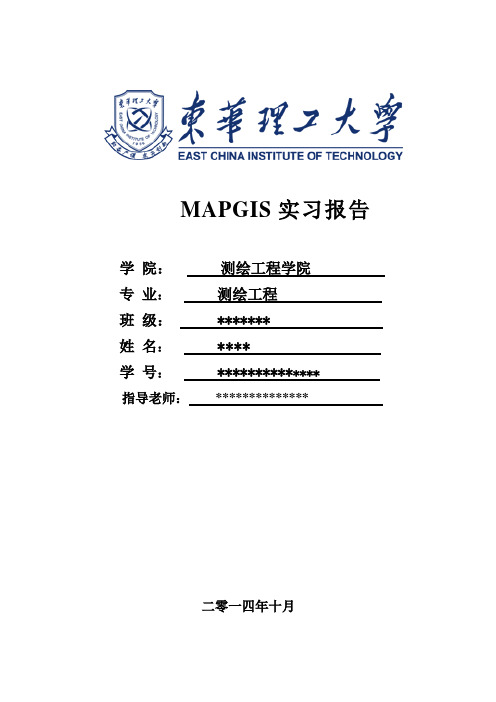 mapgis实习报告11