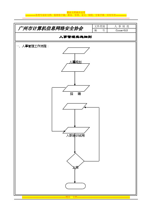 人事管理细则