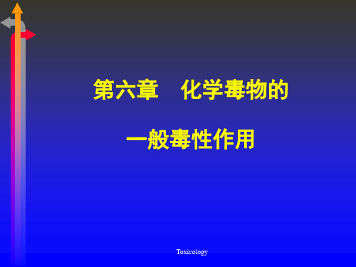 第六章化学毒物的一般毒性作用ppt课件