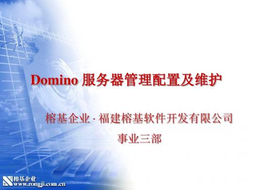 Domino 服务器管理配置及维护