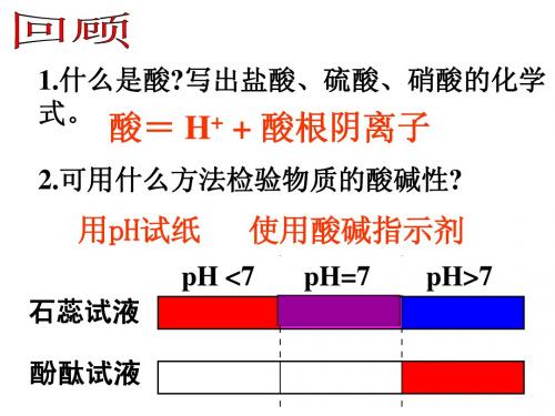 探索酸的性质第二课时