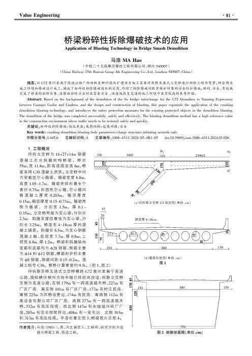 桥梁粉碎性拆除爆破技术的应用