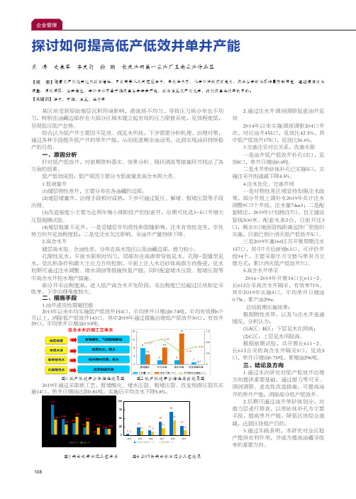 探讨如何提高低产低效井单井产能