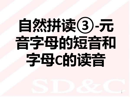 自然拼读③-元音字母的短音PPT课件