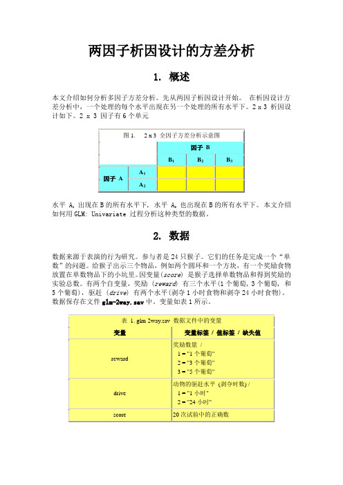 两因子方差分析