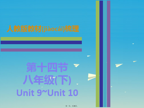 广东省中考英语第二部分教材梳理第十四节八下Unit9Unit10课件