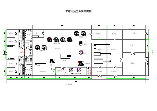 食品SC草莓汁加工车间平面图1