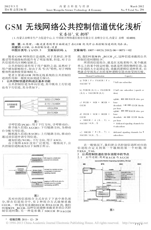 GSM无线网络公共控制信道优化浅析