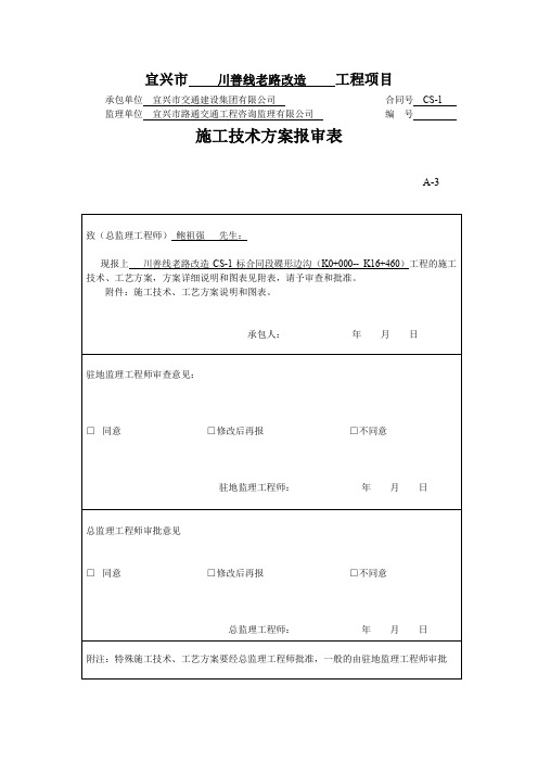 碟形边沟施工方案