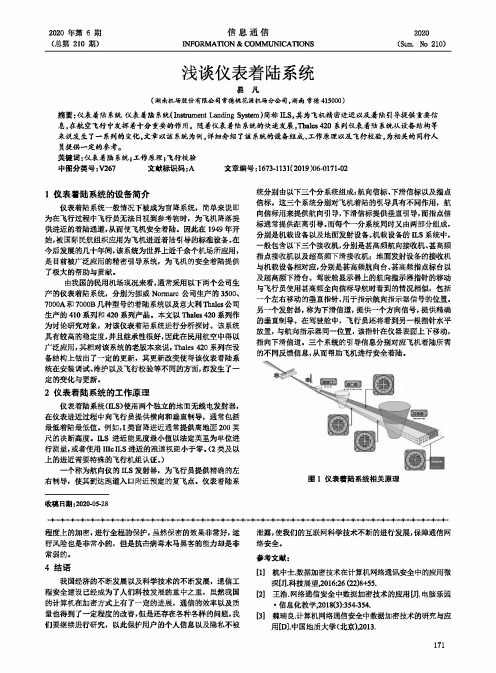 浅谈仪表着陆系统