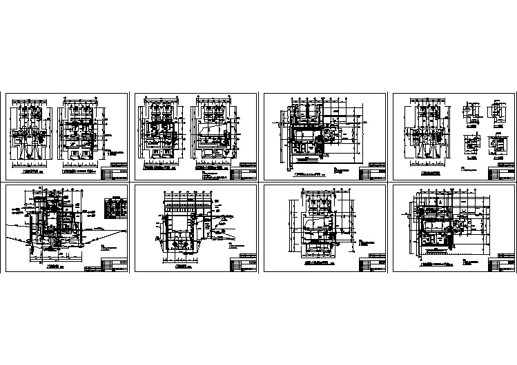某水电站各层平面图