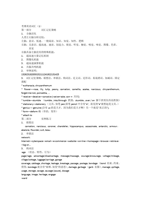 [Eng]名校考博英语词汇内部资料