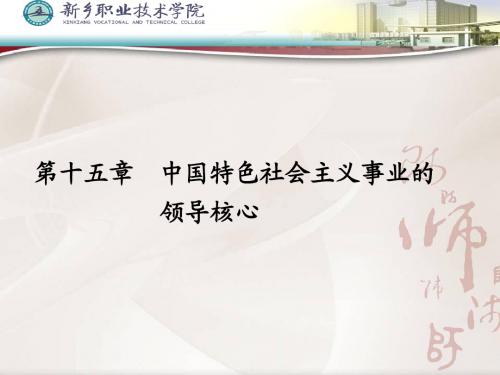 毛泽东思想和中国特色社会主义理论体系概论第十五章