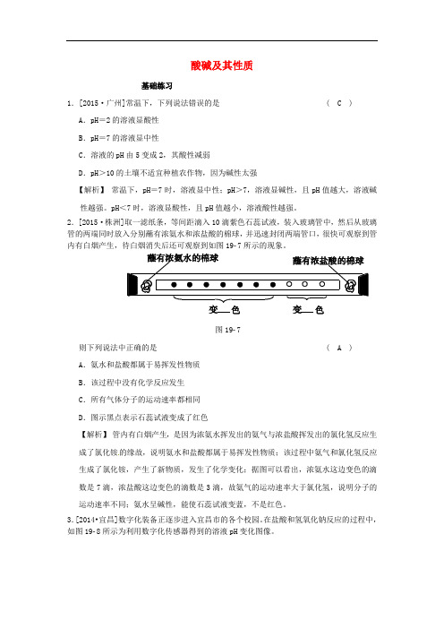 河北省沧州市献县垒头中学中考化学最后一轮冲刺练习