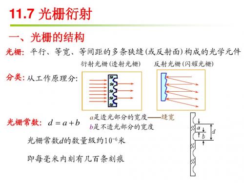 《大学物理》11.7 光栅衍射