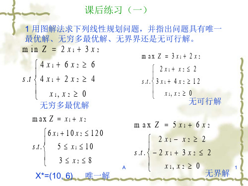 解答-运筹学-第一章-线性规划及其单纯形法习题