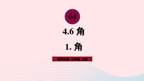 七年级数学上册第4章图形的初步认识4-6角1角上课新版华东师大版