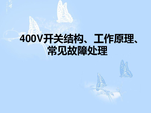 400V开关结构工作原理常见故障处理