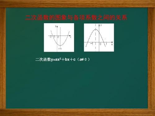 二次函数图象与各项系数的关系