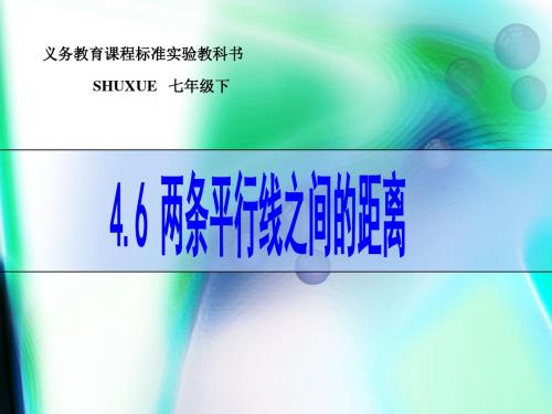 2014新湘教版七年级下4.6两条平行线间的距离课件ppt