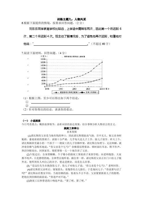 训练主题九：人物风采