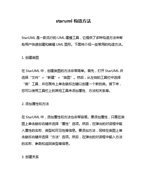 staruml 构造方法