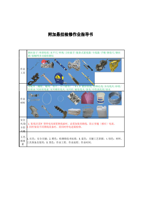 附加悬挂检修作业指导书