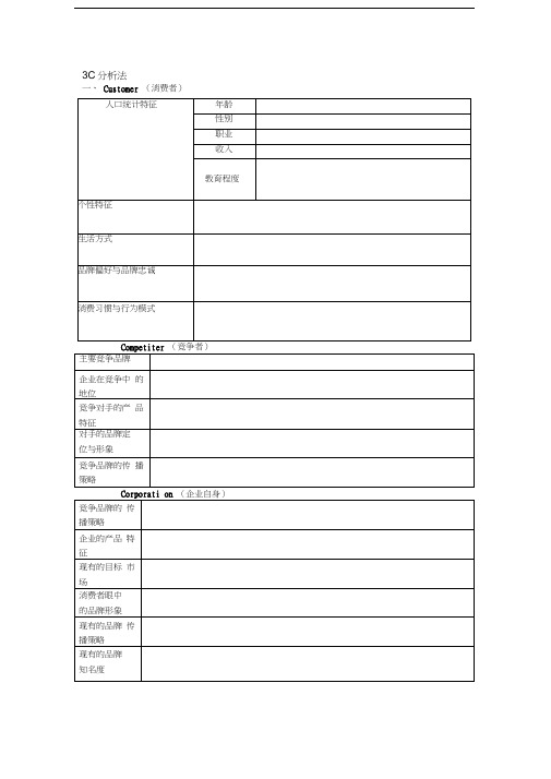 精选-3C分析法