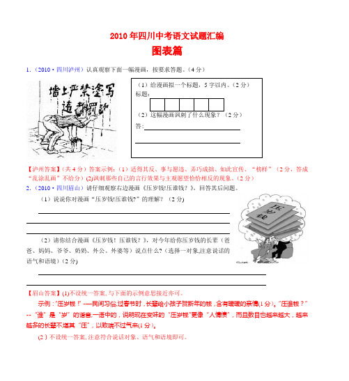 2010年四川中考语文试题汇编