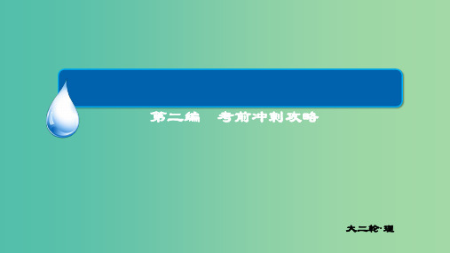 高三数学二轮复习 第二编 考前冲刺攻略 4.3解答题的解题程序模板课件 理