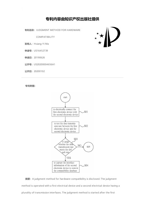 JUDGMENT METHOD FOR HARDWARE COMPATIBILITY