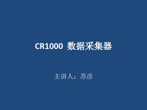 CR1000  数据采集器