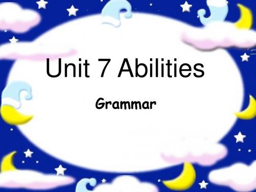 牛津译林英语七年级下册Unit7Grammar(共21张PPT)