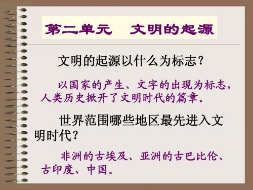 重点中学人教版历史与社会课件得天独厚的大河文明