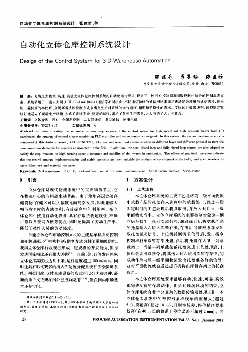 自动化立体仓库控制系统设计