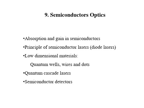 Optical Processes in Semiconductors