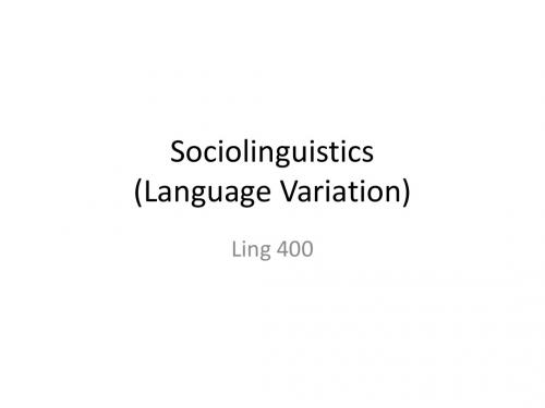 sociolinguistics (1)