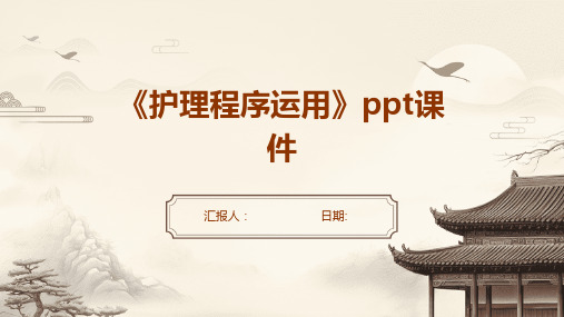 《护理程序运用》ppt课件